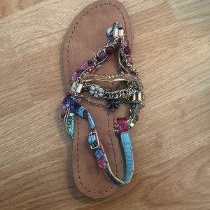 Embellishes sandals from boutique